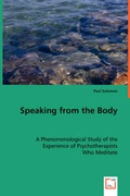 Cover: Speaking from the Body - VDM Verlag Dr. Mueller E.K.