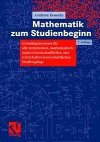 Enlarge image Cover: Mathematik zum Studienbeginn - Vieweg+Teubner Verlag