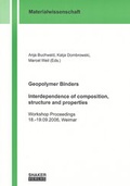 Cover: Geopolymer Binders - Interdependence of composition, structure and properties - Shaker