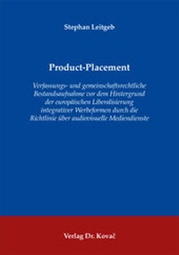 Abbildung von: Product-Placement - Kovac, Dr. Verlag