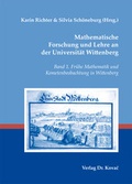 Cover: Mathematische Forschung und Lehre an der Universit&auml;t Wittenberg - Kovac, Dr. Verlag