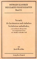Abbildung von: Versuch, die bestimmten und einfachen Verhältnisse aufzufinden, nach welchen die Bestandtheile der unorganischen Natur mit einander verbunden sind - Harri Deutsch