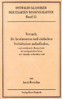 Abbildung von: Versuch, die bestimmten und einfachen Verhältnisse aufzufinden, nach welchen die Bestandtheile der unorganischen Natur mit einander verbunden sind - Harri Deutsch
