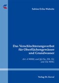 Bild: Das Verschlechterungsverbot für Oberflächengewässer und Grundwasser - Kovac, Dr. Verlag