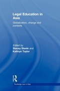 Cover: Legal Education in Asia - Routledge