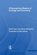 Cover: Philosophical Basics of Ecology and Economy - Routledge