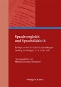 Cover: Sprachvergleich und Sprachdidaktik - Kovac, Dr. Verlag