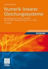 Abbildung von: Numerik linearer Gleichungssysteme - Vieweg+Teubner Verlag