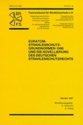 Cover: EURATOM-Strahlenschutz-Grundnormen 1996 und die Novellierung des deutschen Strahlenschutzrechts - T&Uuml;V Media GmbH T&Uuml;V Rheinland Group