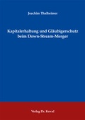 Abbildung von: Kapitalerhaltung und Gläubigerschutz beim Down-Stream-Merger - Kovac, Dr. Verlag