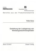 Cover: Gestaltung der Loslagerung von Werkzeugmaschinenspindeln - Shaker