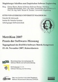 Cover: MetriKon 2007 - Praxis der Software-Messung - Shaker