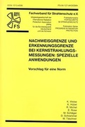 Cover: Nachweisgrenze und Erkennungsgrenze bei Kernstrahlungsmessungen: Spezielle Anwendungen - T&Uuml;V Media GmbH T&Uuml;V Rheinland Group
