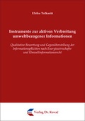 Bild: Instrumente zur aktiven Verbreitung umweltbezogener Informationen - Kovac, Dr. Verlag