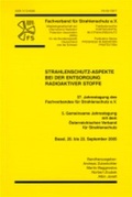 Cover: Strahlenschutz-Aspekte bei der Entsorgung radioaktiver Stoffe - T&Uuml;V Media GmbH T&Uuml;V Rheinland Group