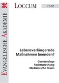 Cover: Lebensverl&auml;ngernde Ma&szlig;nahmen beenden? - Evangelische Akademie Loccum