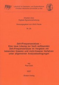 Cover: Zeit-/Frequenzanalyse - Eine neue L&ouml;sung zur hoch aufl&ouml;senden Zeit-/Frequenzanalyse im Vergleich mit bekannten linearen und nicht-linearen Verfahren unter allgemeinen Analysebedingungen - Shaker
