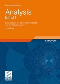 Abbildung von: Analysis Band 1 - Vieweg+Teubner Verlag
