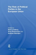 Cover: The Role of Political Parties in the European Union - Routledge