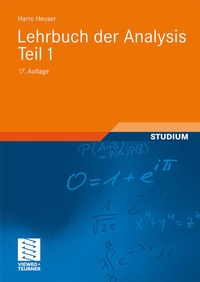 Enlarge image Cover: Lehrbuch der Analysis. Teil 1 - Vieweg+Teubner Verlag