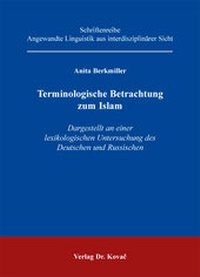 Abbildung von: Terminologische Betrachtung zum Islam - Kovac, Dr. Verlag