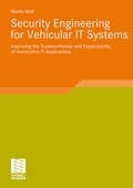 Cover: Security Engineering for Vehicular IT Systems - Vieweg+Teubner Verlag