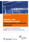 Cover: Berufs- und Karriereplaner Erneuerbare Energien - Springer Vieweg