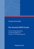 Abbildung von: Das deutsche REIT-Gesetz - Kovac, Dr. Verlag