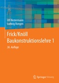 Cover: Frick/Kn&ouml;ll Baukonstruktionslehre 1 - Springer Vieweg