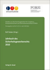Abbildung von: Jahrbuch des Sicherheitsgewerberechts 2010 - Kovac, Dr. Verlag