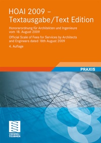 Abbildung von: HOAI 2009-Textausgabe/HOAI 2009-Text Edition - Vieweg+Teubner Verlag