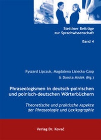 Abbildung von: Phraseologismen in deutsch-polnischen und polnisch-deutschen Wörterbüchern - Kovac, Dr. Verlag