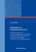 Abbildung von: Mediation im öffentlichen Bereich - Kovac, Dr. Verlag