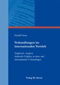 Cover: Verhandlungen im internationalen Vertrieb - Kovac, Dr. Verlag
