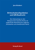 Cover: Drittschadensliquidation und UN-Kaufrecht - Kovac, Dr. Verlag