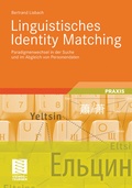 Bild: Linguistisches Identity Matching - Vieweg+Teubner Verlag