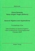 Cover: General Algebra and Applications - Shaker