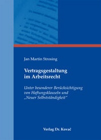 Abbildung von: Vertragsgestaltung im Arbeitsrecht - Kovac, Dr. Verlag