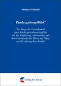 Cover: Kindergartenpflicht? - Kovac, Dr. Verlag