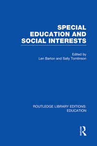 Enlarge image Cover: Special Education and Social Interests (RLE Edu M) - Routledge