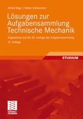 Cover: L&ouml;sungen zur Aufgabensammlung Technische Mechanik - Vieweg+Teubner Verlag