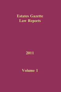 Enlarge image Cover: EGLR 2011 Volume 1 - Estates Gazette