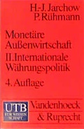 Cover: Monet&auml;re Au&szlig;enwirtschaft - UTB