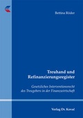 Cover: Treuhand und Refinanzierungsregister - Kovac, Dr. Verlag