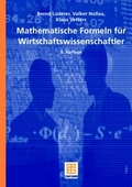 Cover: Mathematische Formeln f&uuml;r Wirtschaftswissenschaftler - Vieweg+Teubner Verlag