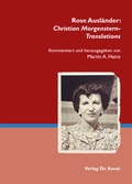 Cover: Rose Ausl&auml;nder: Christian Morgenstern-Translations - Kovac, Dr. Verlag