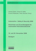 Cover: Automotive - Safety & Security 2008 - Sicherheit und Zuverl&auml;ssigkeit f&uuml;r automobile Informationstechnik - Shaker