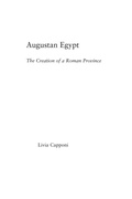 Cover: Augustan Egypt - Routledge