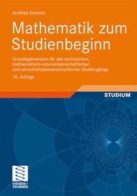 Abbildung von: Mathematik zum Studienbeginn - Vieweg+Teubner Verlag
