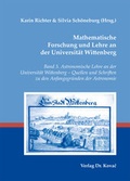 Cover: Mathematische Forschung und Lehre an der Universit&auml;t Wittenberg - Kovac, Dr. Verlag